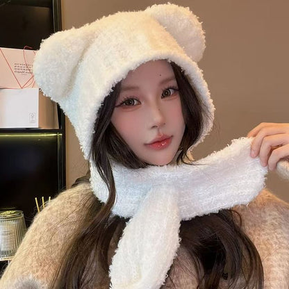 Knit Bear Ear Balaclava