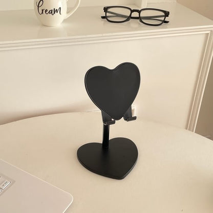 Heart Plastic Adjustable Desktop Phone Stand / Set