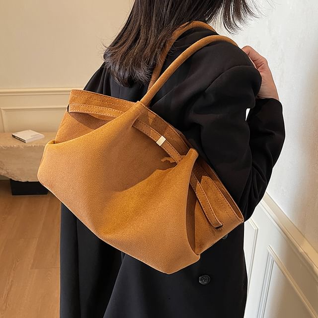 Tote Faux Suede Bag