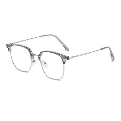 Eyeglasses Frame Light Square Metal Blocking Blue