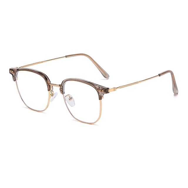 Eyeglasses Frame Light Square Metal Blocking Blue