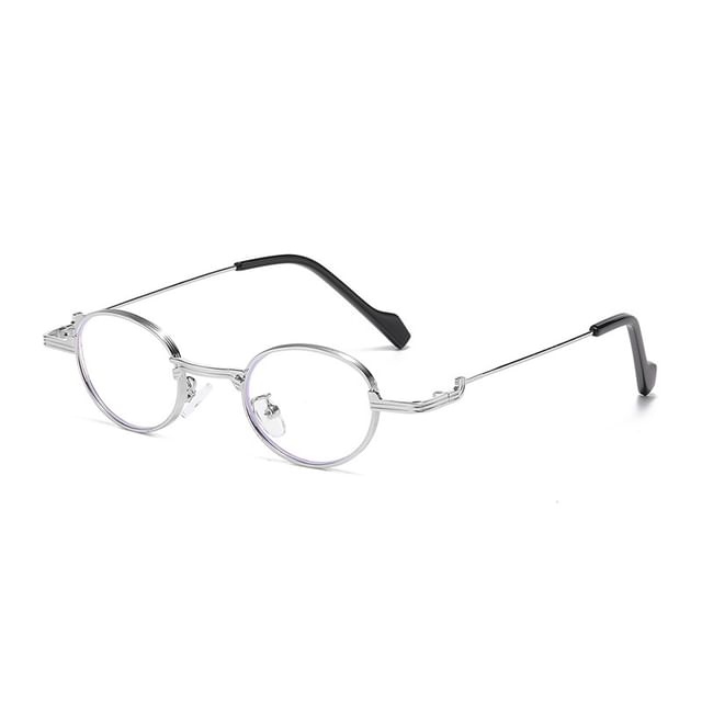 Frame / Eyeglasses Blue Sunglasses Light Round Metal Blocking