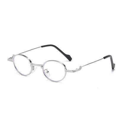 Frame / Eyeglasses Blue Sunglasses Light Round Metal Blocking