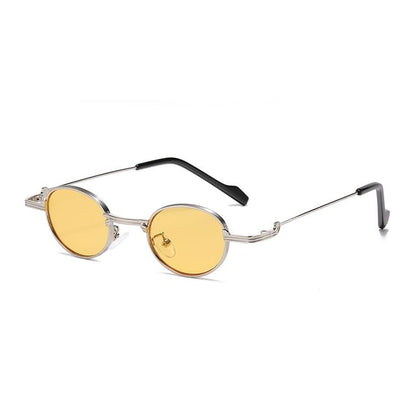Frame / Eyeglasses Blue Sunglasses Light Round Metal Blocking