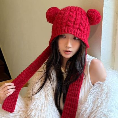 Bear Knit Ear Beanie