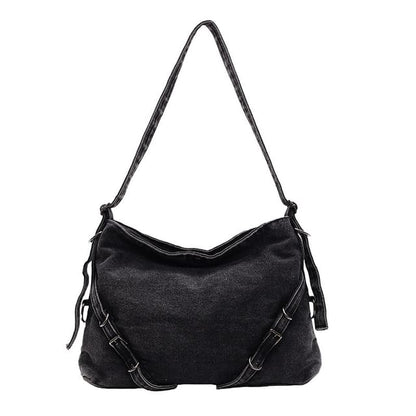 Plain Bag Denim Tote