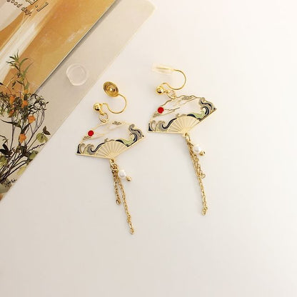 Earring Dangle Alloy (Various Crane Designs)