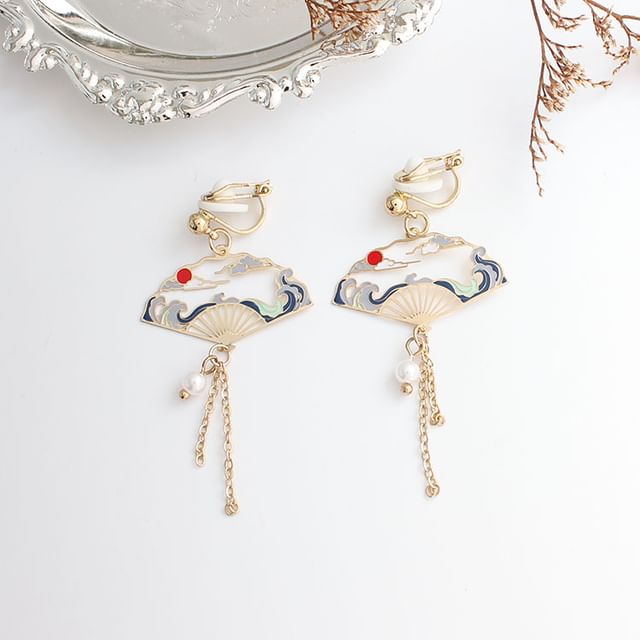 Earring Dangle Alloy (Various Crane Designs)