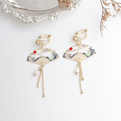 Earring Dangle Alloy (Various Crane Designs)