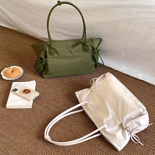 Plain Bag Multi-Pocket Tote