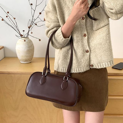 Leather Shoulder Faux Bag