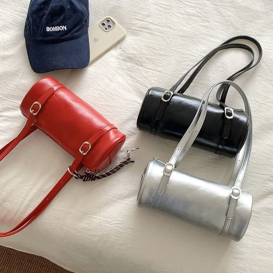 Faux Shoulder Leather Bag