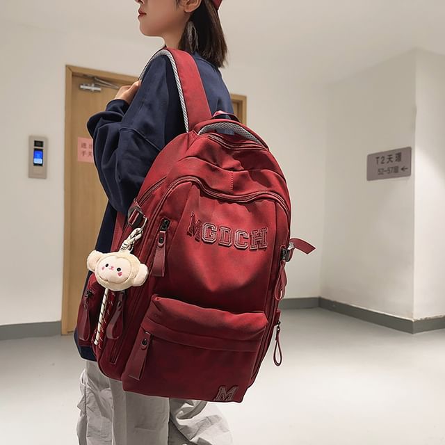 Laptop Applique Set Nylon Lettering Charm Backpack Tie Bag / Dye