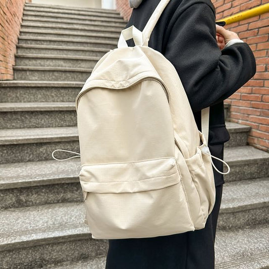 Plain Nylon Laptop Backpack