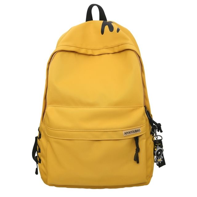 Set Nylon Lettering / Charm Backpack Print Bag Laptop