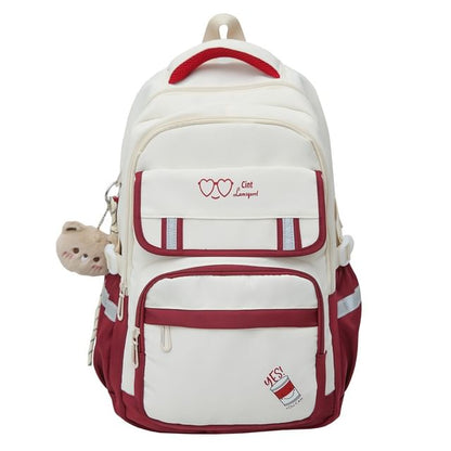 Bag Laptop Cartoon Print Backpack Set / Nylon Charm