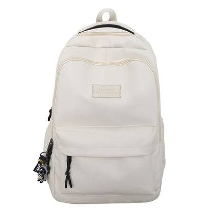 / Applique Charm Backpack Set Laptop Plain Bag