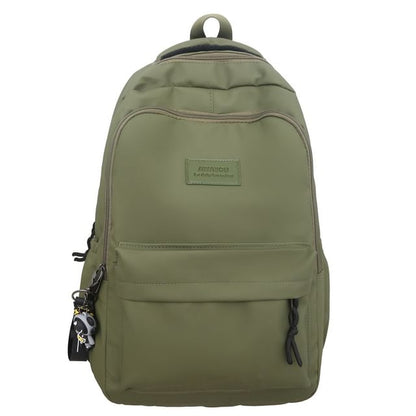 / Applique Charm Backpack Set Laptop Plain Bag