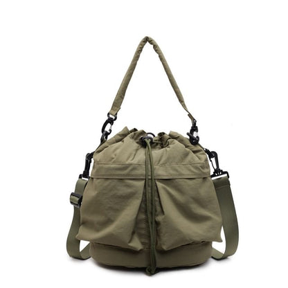 Multi-Pocket Drawstring Backpack