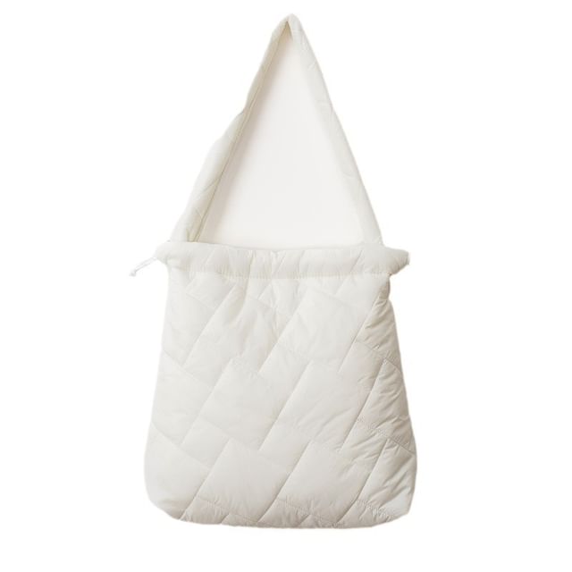 Tote Quilted Plain Drawstring Bag