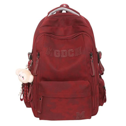 Laptop Applique Set Nylon Lettering Charm Backpack Tie Bag / Dye