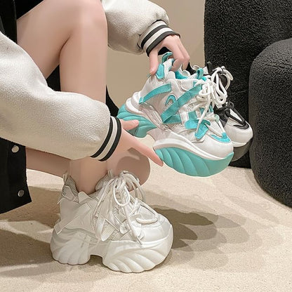 Lace-Up Sneakers Platform