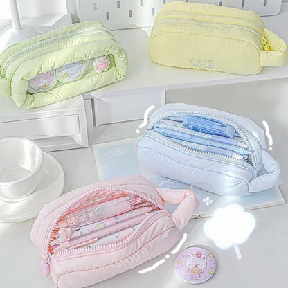 Puffed Fabric Pencil Case