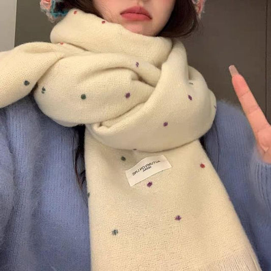 Applique Scarf Dotted