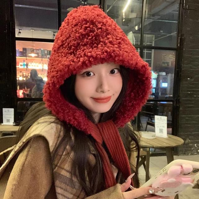 Plain Hat Bonnet Fleece