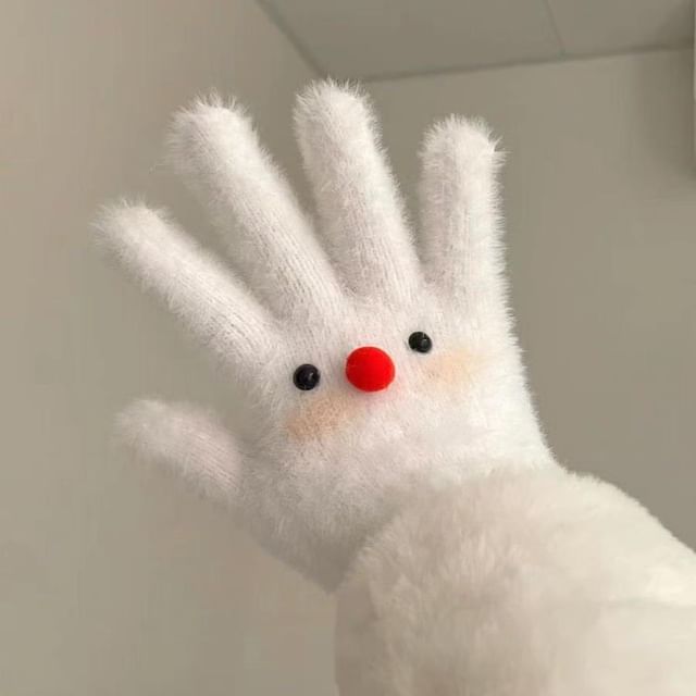Gloves Fluffy Cartoon