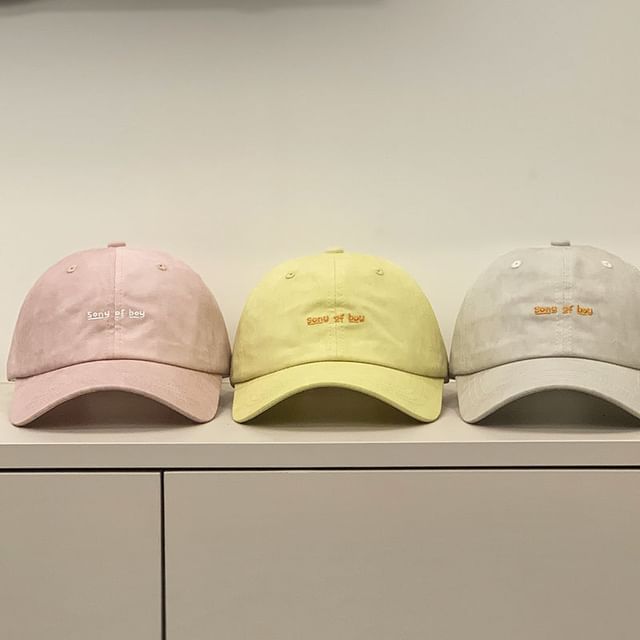 Letter Cap Embroidered