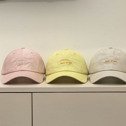 Letter Cap Embroidered