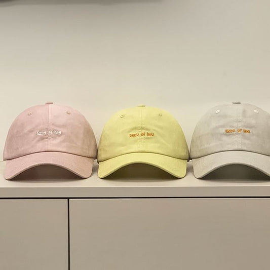 Letter Cap Embroidered