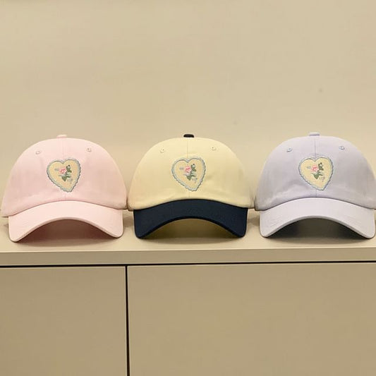 Floral Cap Embroidered