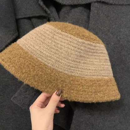 Panel Bucket Fluffy Hat