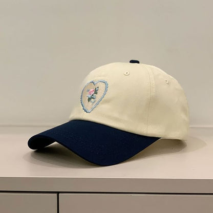 Floral Cap Embroidered