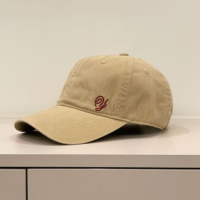 Embroidered Letter Cap