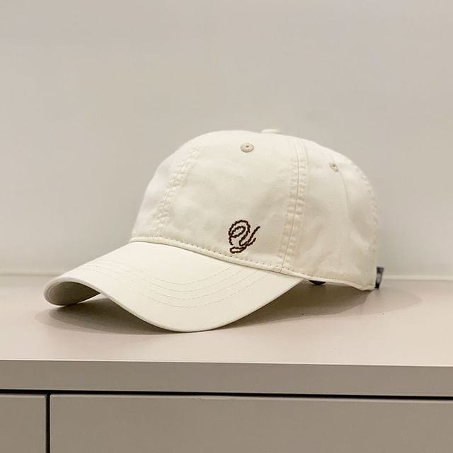 Embroidered Letter Cap