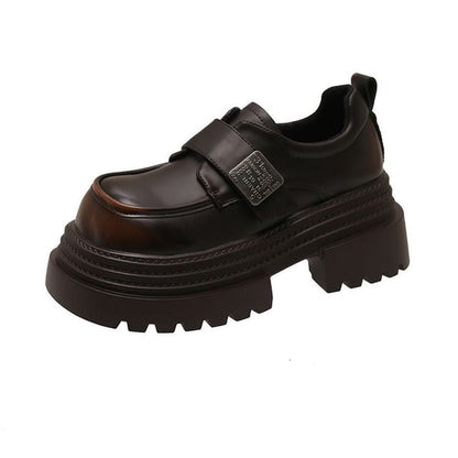 Leather Metal Adhesive Faux Accent Shoes Platform Strap