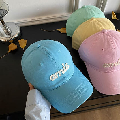 Lettering Cap Baseball Applique