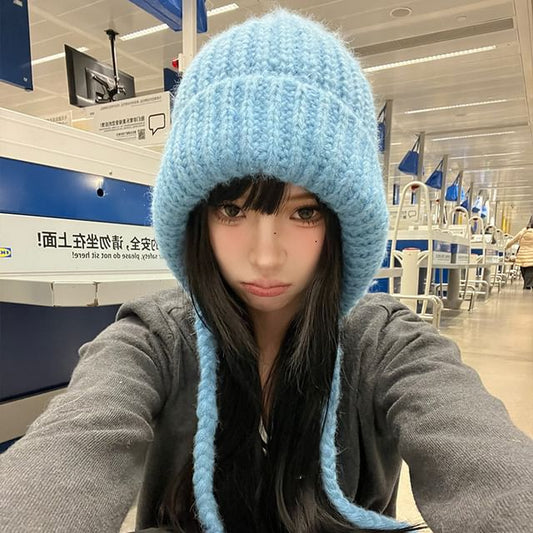 Plain Hat Bonnet Knit