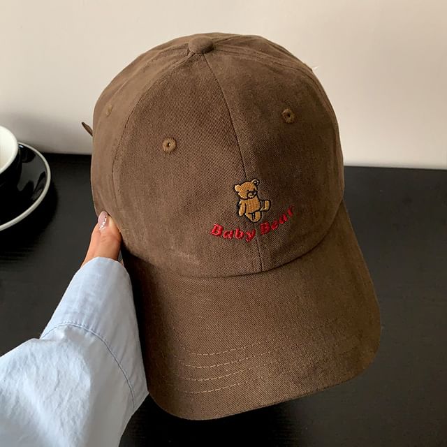Cap Bear Baseball Embroidered