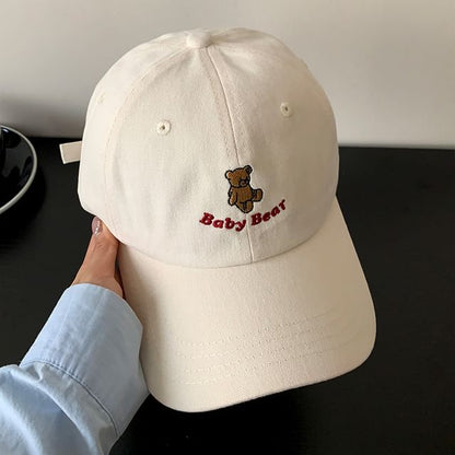 Cap Bear Baseball Embroidered