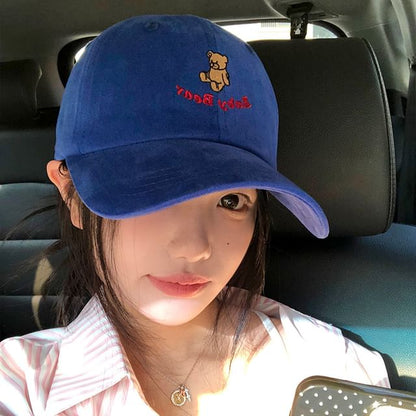 Cap Bear Baseball Embroidered