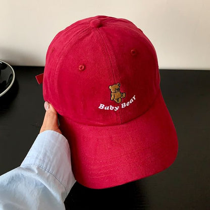 Cap Bear Baseball Embroidered