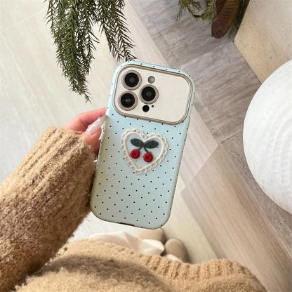 Case Embroidered Cherry Phone