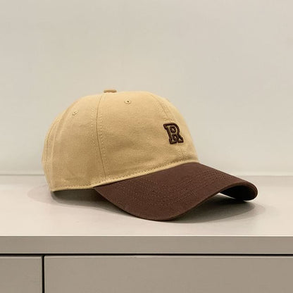 Baseball Lettering Cap Two Embroidered Tone