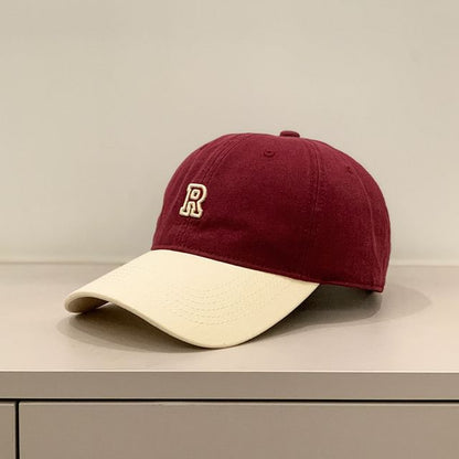 Baseball Lettering Cap Two Embroidered Tone