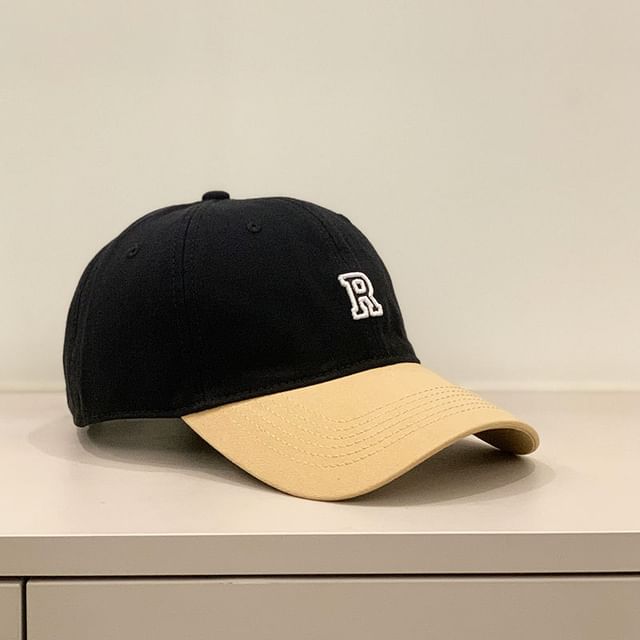 Baseball Lettering Cap Two Embroidered Tone