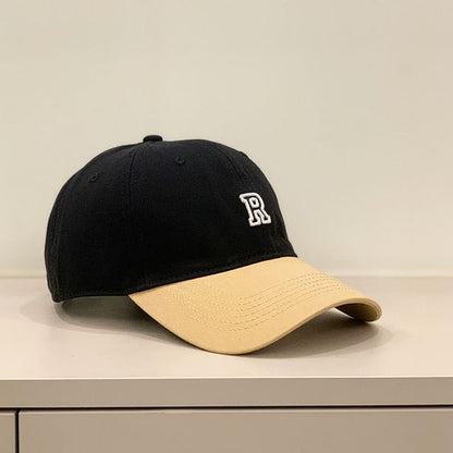Baseball Lettering Cap Two Embroidered Tone